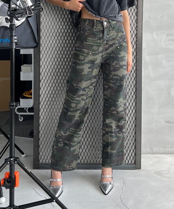 Camo straight work pants｜【公式】ROGER AND RAW通販サイト