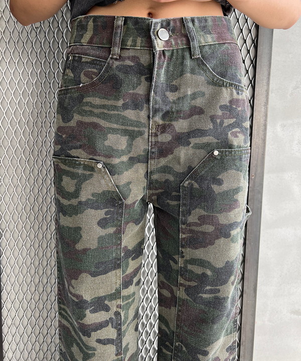 Camo straight work pants｜【公式】ROGER AND RAW通販サイト